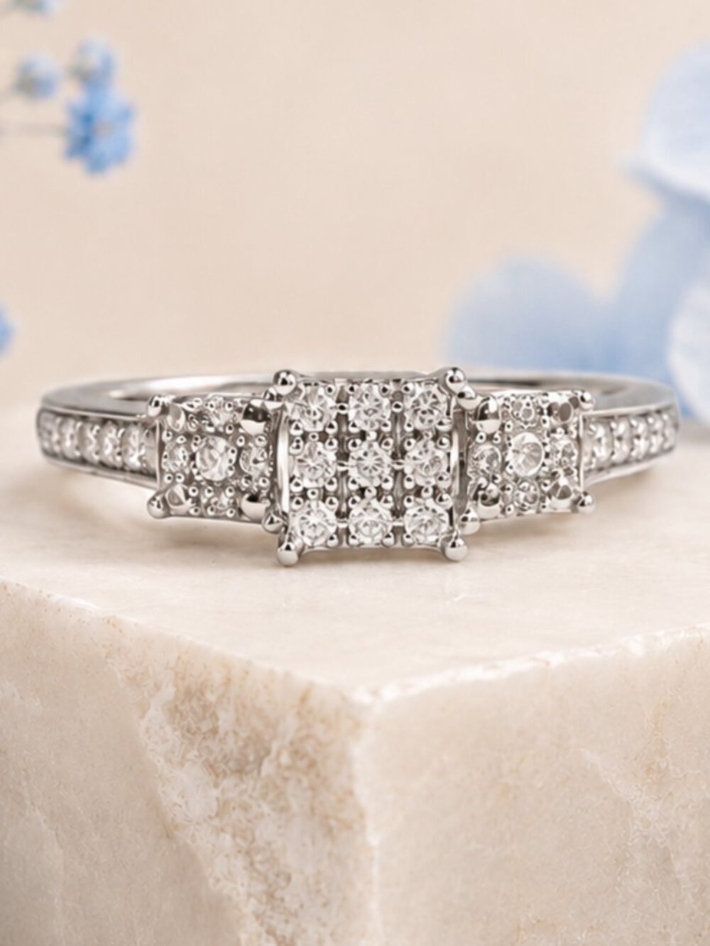 Sterling Silver Multi-Stone Ring